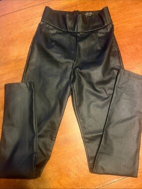 White Fox Boutique Black Faux Leather Leggings